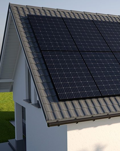Energy upgrades - home with solar