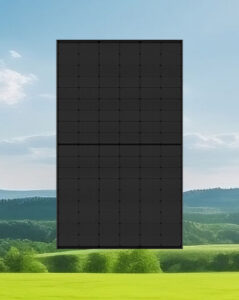 All black solar panel