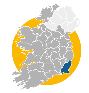 Ireland map wexford