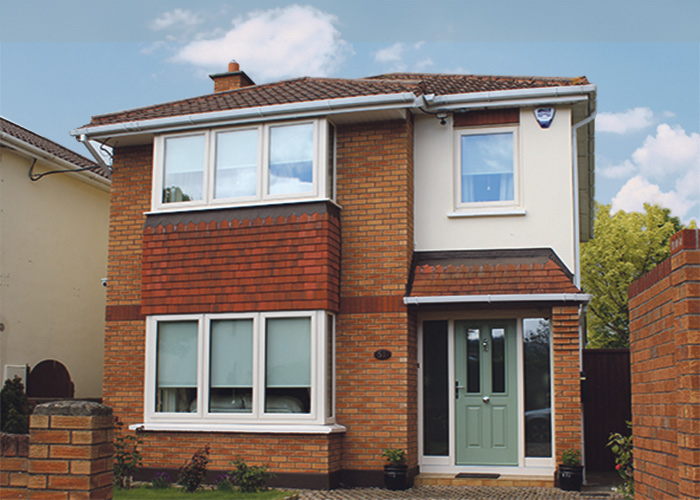 House with new windows and door