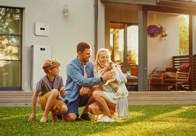 Huawei solar and happy family